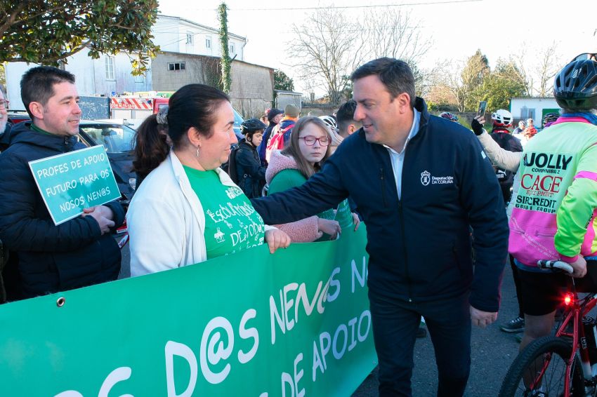 A Deputación inaugura a senda ZEC, máis de 26 quilómetros de ruta ciclable que discorre polos municipios de Abegondo, Betanzos, Bergondo e Carral