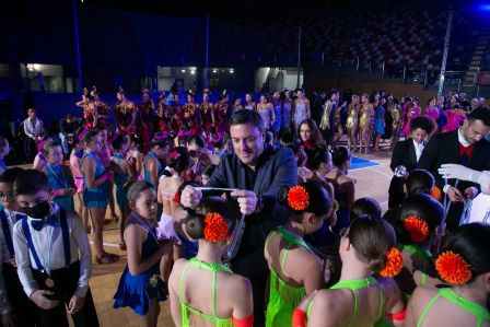 O deputado de Deportes, Antonio Leira, recibiu ao subcampión europeo de kung fu Erik Martín