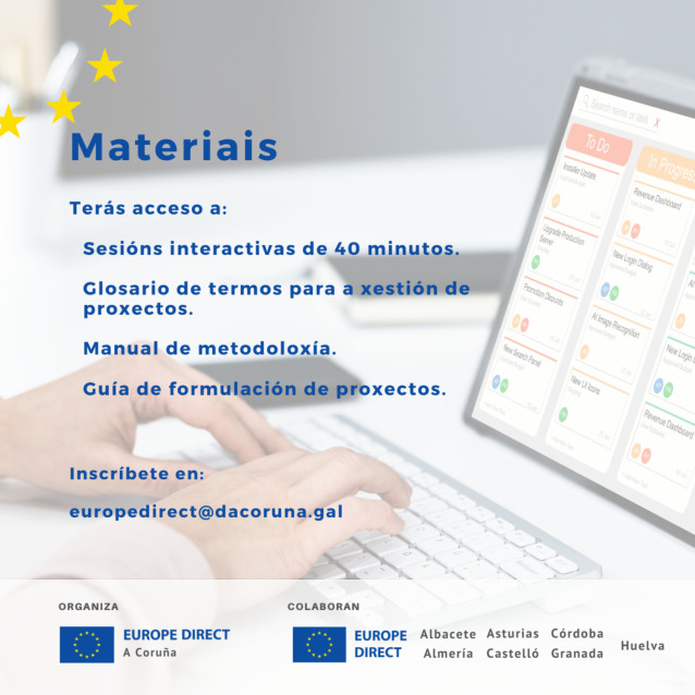 EUROPE DIRECT A Coruña organiza un curso de terminoloxía en inglés para proxectos europeos dirixido a persoal dos concellos da provincia