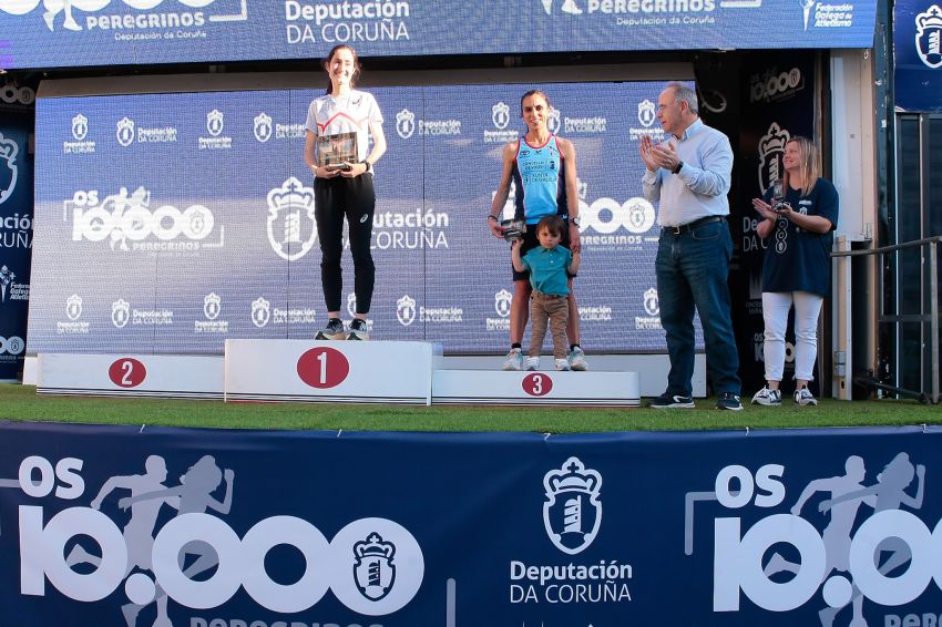 El Ghazounay Mohamed e Cristina Ruíz, gañadores absolutos da 10k “Os 10.000 peregrinos” celebrada hoxe en Santiago