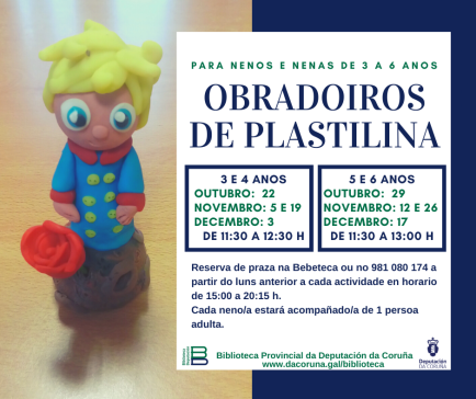 Talleres de plastilina na Bebeteca