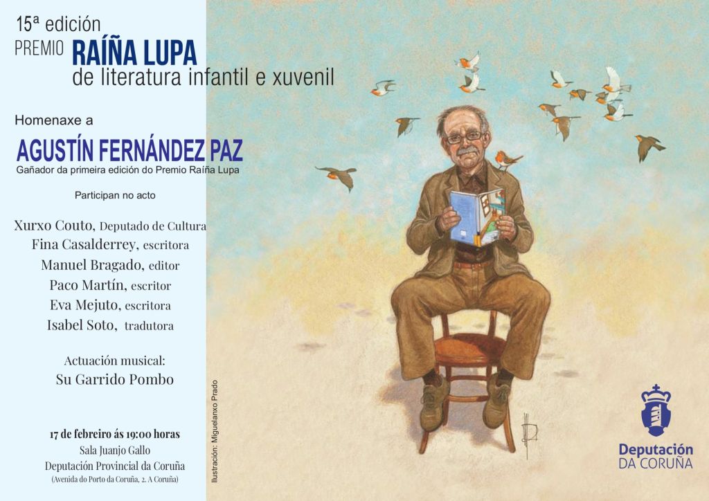 A Deputación recupera a  a Agustín Fernández Paz, con motivo do 15 aniversario do Premio Raíña Lupa