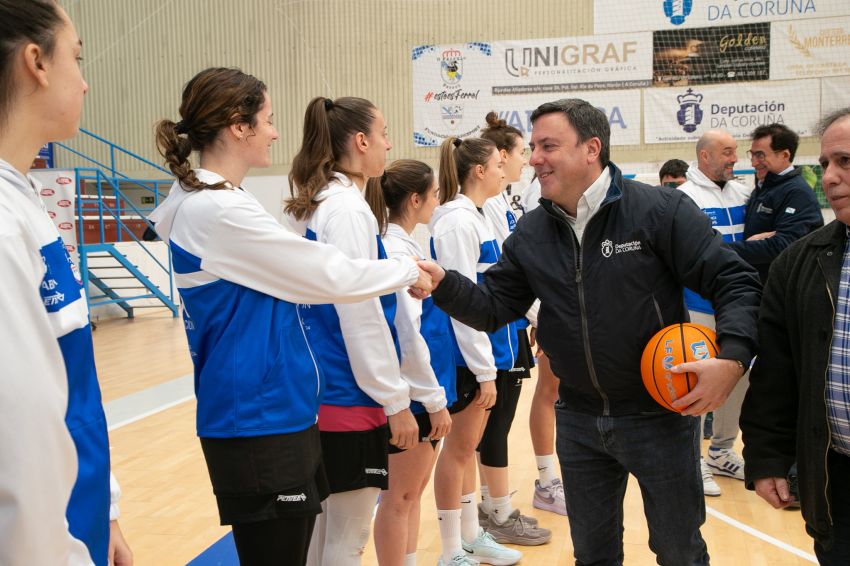 A Deputación da Coruña reafirma o seu apoio ao Baxi Ferrol tras o histórico pase a semifinais da Eurocup