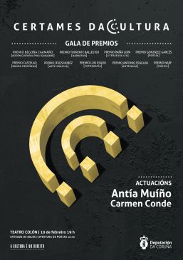 A Gala de Premios culturais da Deputación terá lugar o 10 de febreiro no Teatro Colón