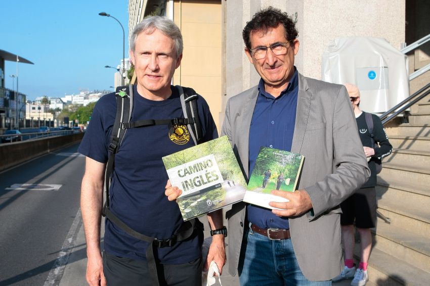 A Deputación recolle os froitos do seu labor de promoción do Camiño Inglés en Irlanda e recibe a un grupo de peregrinos procedentes do territorio