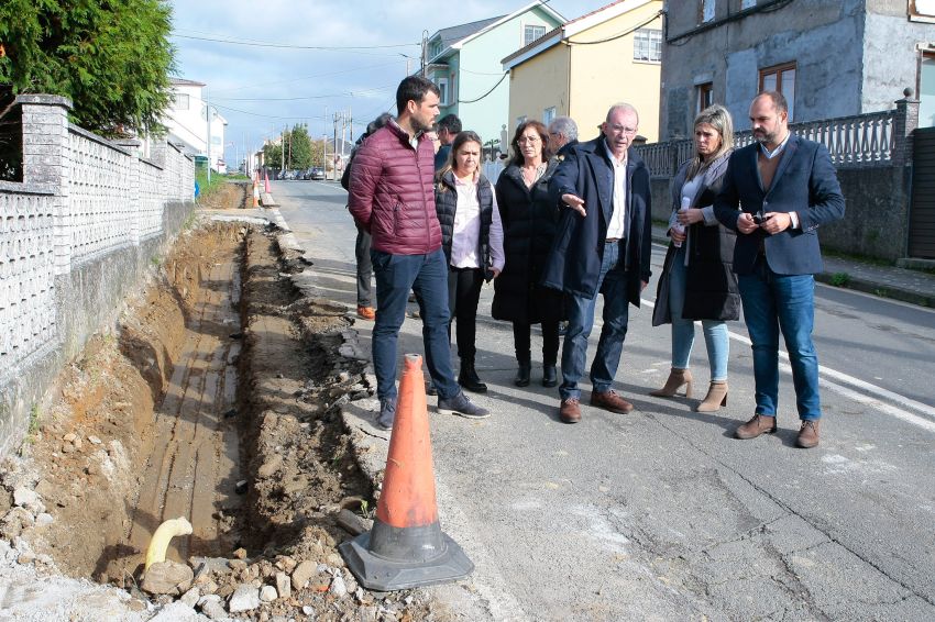 A Deputación inicia as obras de construción das novas beirarrúas de San Xoán de Vilanova, en Miño