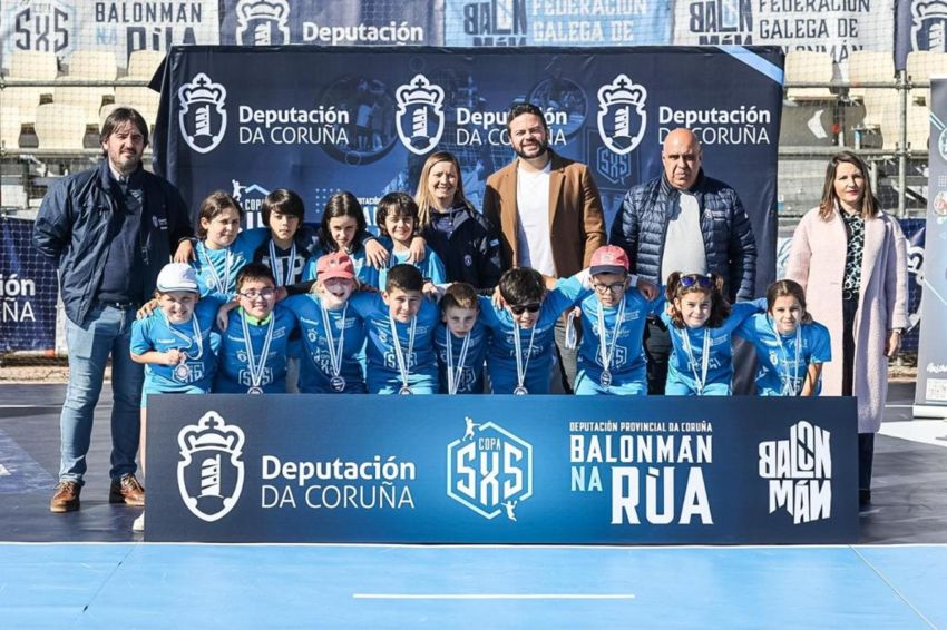 Éxito de participación na segunda proba da Copa Deputación de Balonmán na Rúa en Cerceda