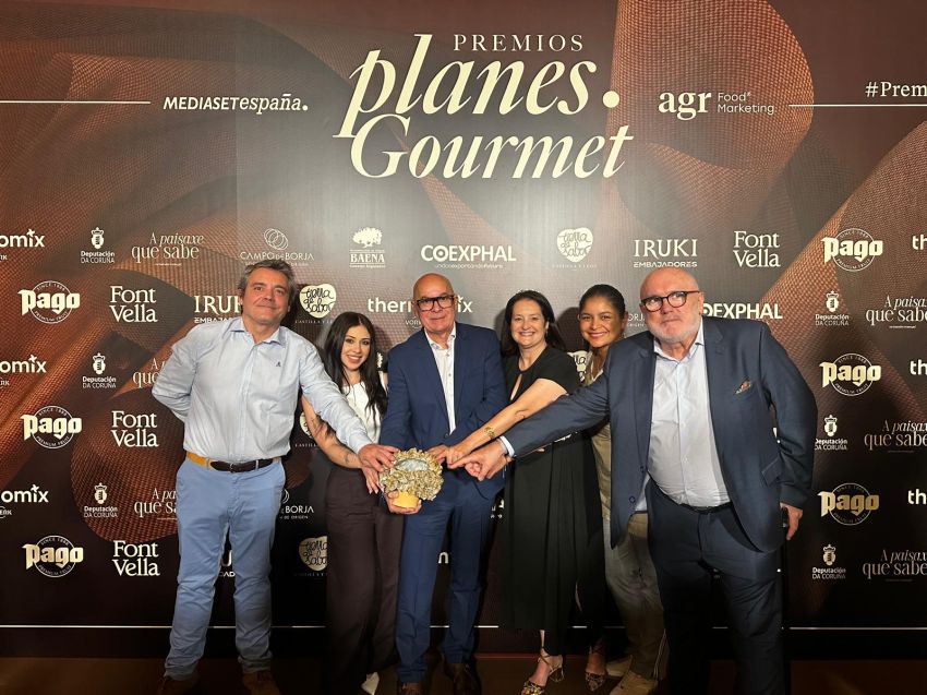 A Deputación da Coruña recibe en Madrid o Premio Planes Gourmet de Enoturismo Gastronómico