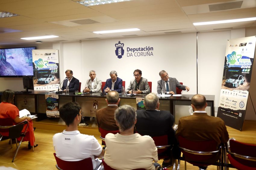 A Deputación acolle a presentación do Rally Terra de Galicia 2026, que contará con 40 participantes