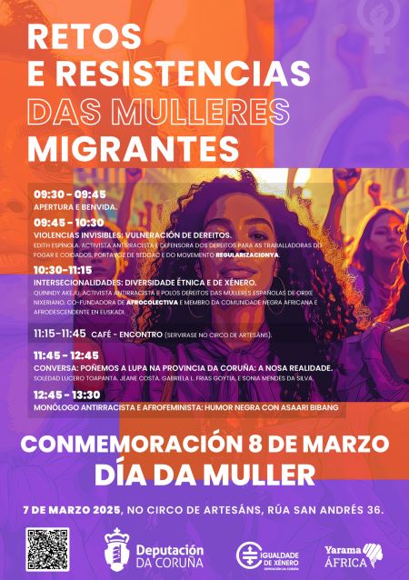 A Deputación conmemora o 8M poñendo o foco nos ‘Retos e resistencias das mulleres migrantes’