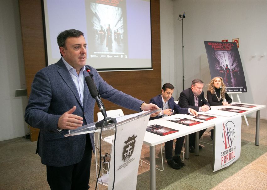 A Deputación da Coruña resalta a Semana Santa de Ferrol como un referente en España