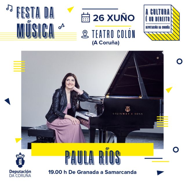 Cultura de Deputación celebra o 26 de xuño no Teatro Colón a súa Festa da música con tres concertos