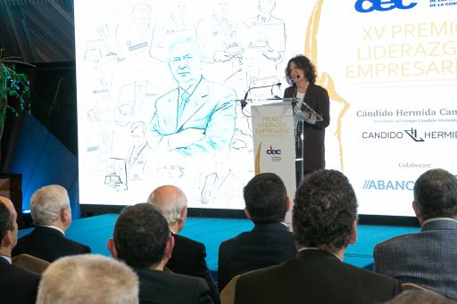 A Deputación da Coruña destaca a traxectoria e o compromiso con Galicia de Cándido Hermida na entrega do Premio Liderazgo Empresarial da CEC