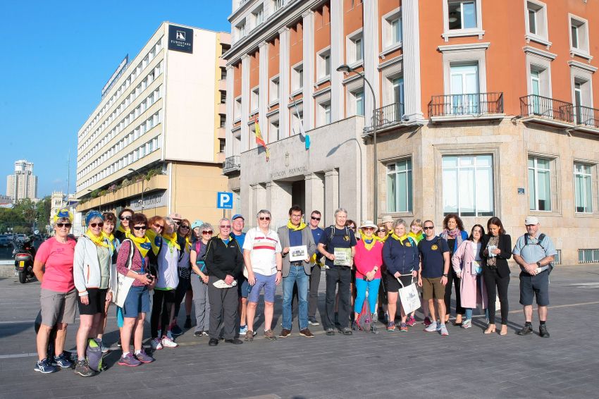 A Deputación recolle os froitos do seu labor de promoción do Camiño Inglés en Irlanda e recibe a un grupo de peregrinos procedentes do territorio