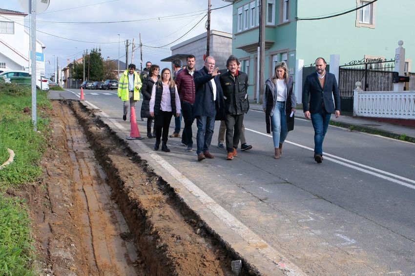 A Deputación inicia as obras de construción das novas beirarrúas de San Xoán de Vilanova, en Miño