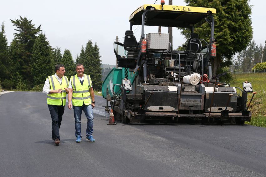 Deputación inviste 1,7 millóns no reforzo do firme da estrada DP 1802 Veiga de Cabana-As Pontes, que estará rematada en xullo