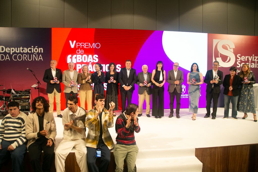 Padre Rubinos, ASPRONAGA, AECC, Fundación Hospitalarias, POIG e Érguete, Premios de Boas Prácticas en Servizos Sociais da Deputación da Coruña