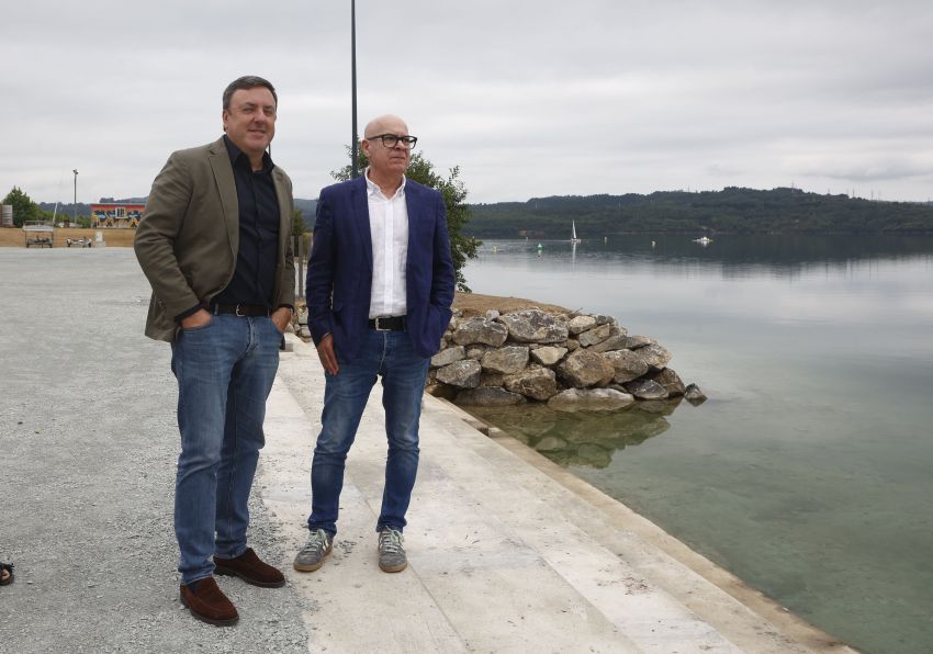A Deputación da Coruña remata as obras da nova estación náutica do lago das Pontes