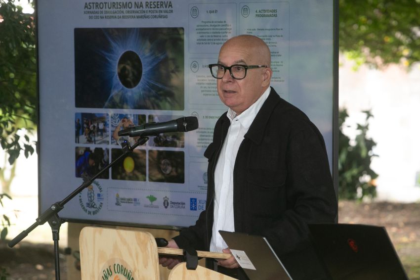 Regueira salienta a importancia de cumprir as medidas de seguridade ante a eclipse do 12 de agosto na presentación da Reserva de Biosfera Mariñas Coruñesas como Destino Starlight