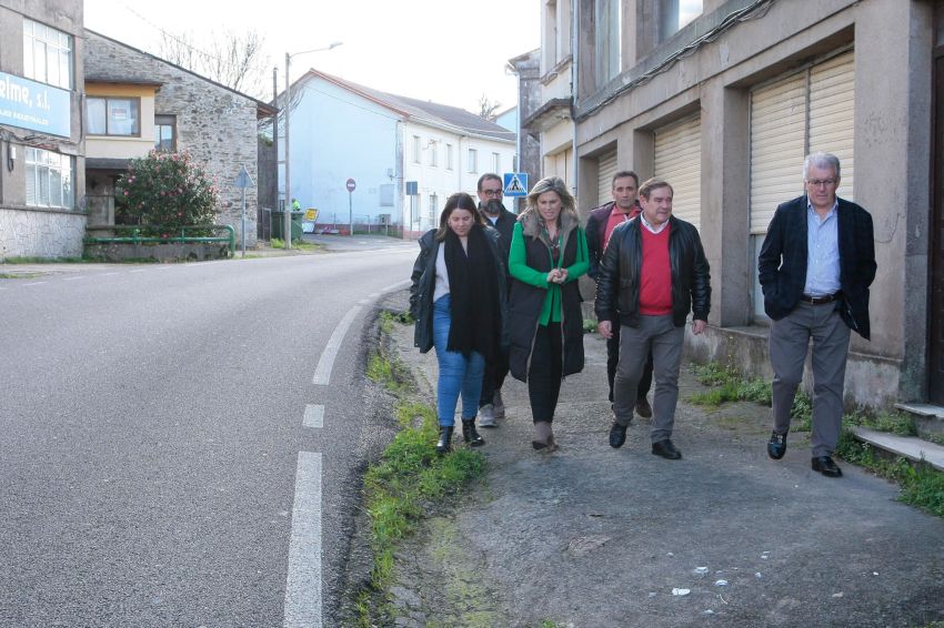 A Deputación visita o Concello de Fene para analizar o estado de varias estradas