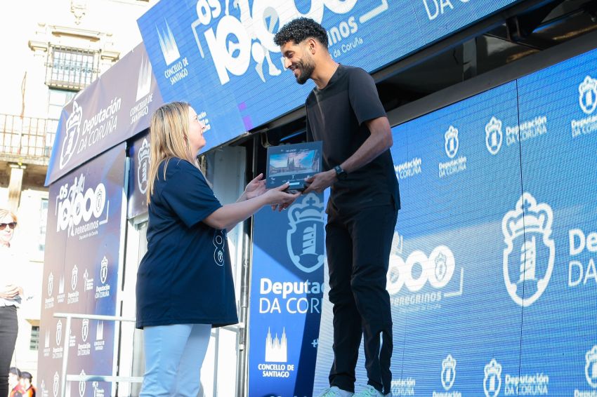 El Ghazounay Mohamed e Cristina Ruíz, gañadores absolutos da 10k “Os 10.000 peregrinos” celebrada hoxe en Santiago