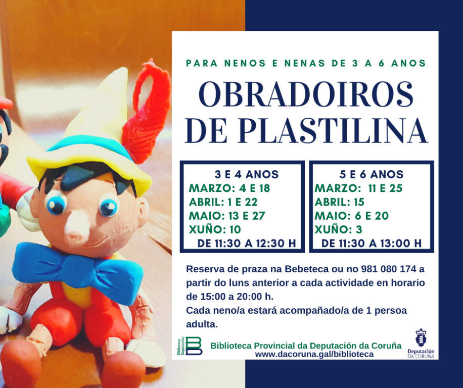 Talleres de plastilina na Bebeteca