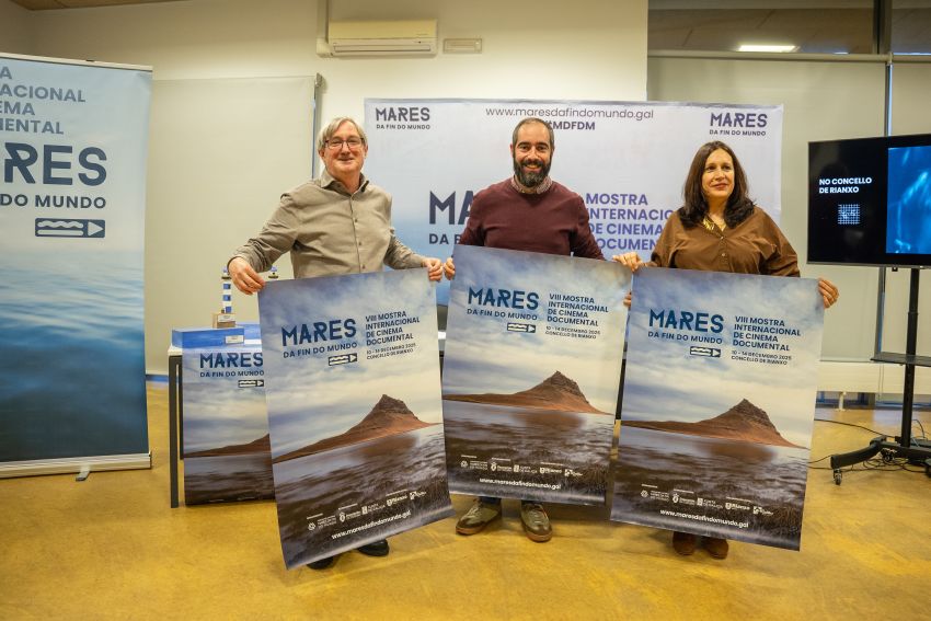 Natividade González participou en Rianxo na presentación da VIII Mostra Internacional de Cinema Documental Mares da Fin do Mundo