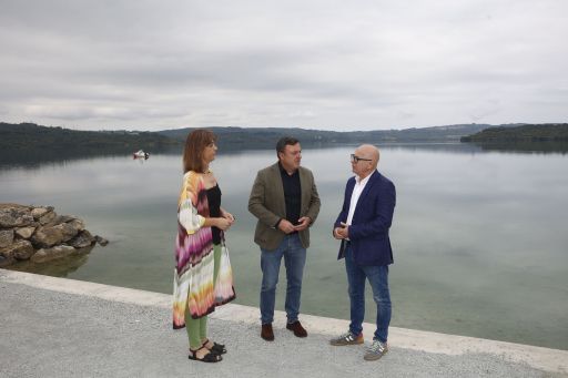 A Deputación da Coruña remata as obras da nova estación náutica do lago das Pontes