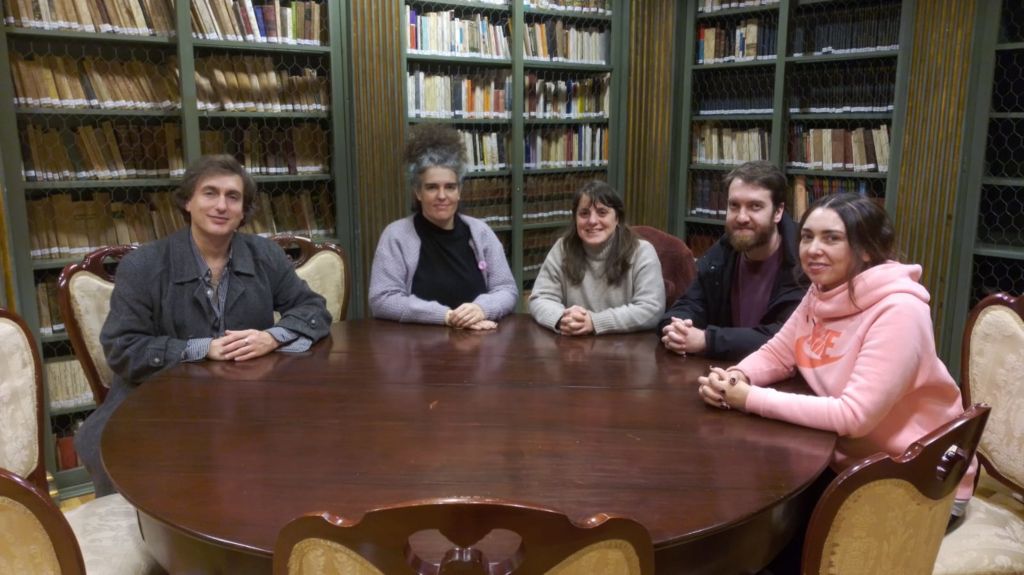 Esther F. Carrodeguas, María Marco, Soraya Lema e Abraham Pérez xa están traballando nos seus proxectos en Mariñán