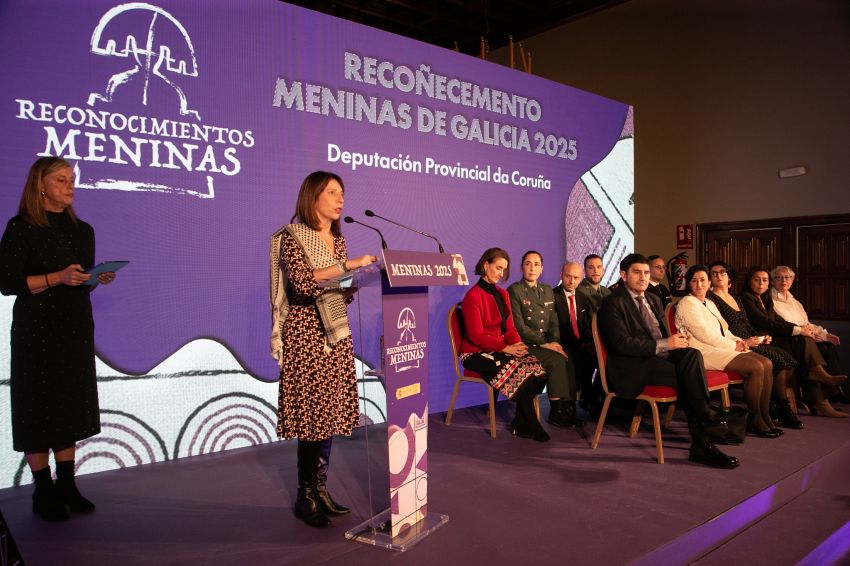 A Deputación da Coruña recibe o premio Menina polo seu labor continuado contra a violencia machista