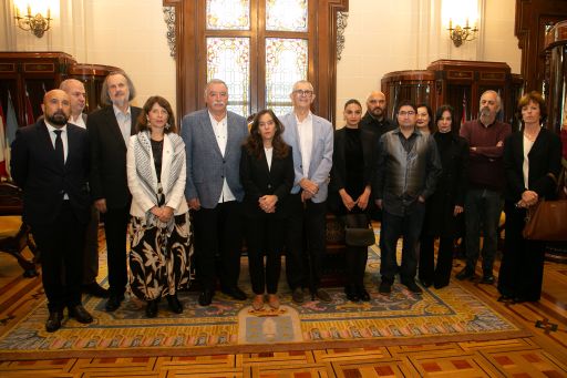 A deputada de dereitos civís, Soledad Agra, participa no acto de homenaxe a Francisco Miguel