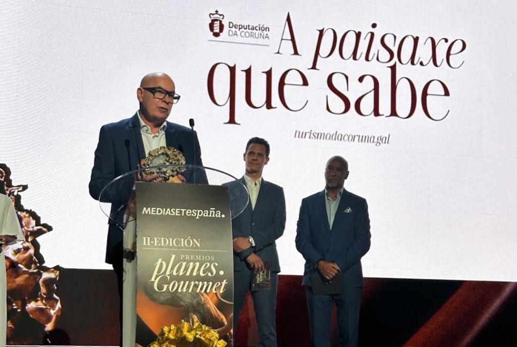 A Deputación da Coruña recibe en Madrid o Premio Planes Gourmet de Enoturismo Gastronómico