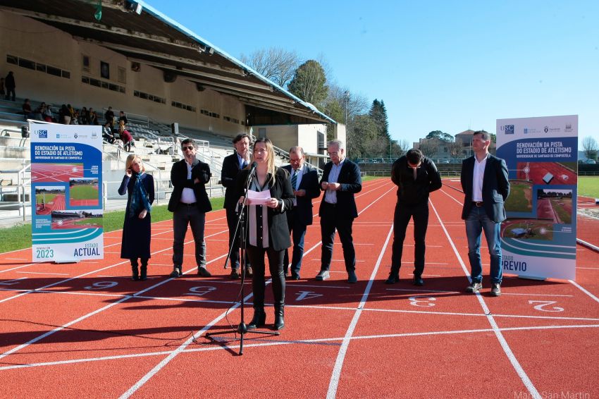 As renovadas novas pistas de atletismo da USC poderán acoller competicións nacionais e internacionais