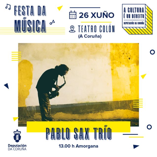 Cultura de Deputación celebra o 26 de xuño no Teatro Colón a súa Festa da música con tres concertos