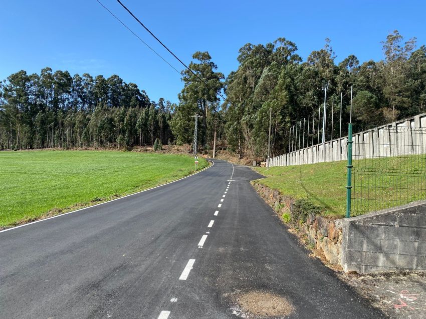 A Deputación financia a construción dunha senda peonil na estrada que une Lameiro con Vilaboa, no concello do Pino